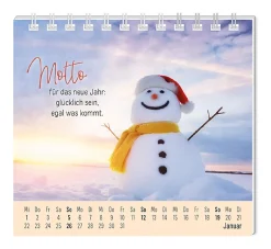 NANU-NANA Kalender & Planer|Weihnachtsgeschenke*Mini-Tischkalender 2025, Eine Extraportion Glück