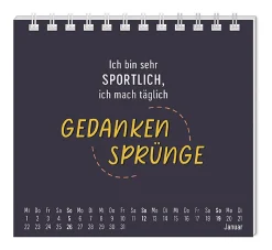 NANU-NANA Kalender & Planer|Weihnachtsgeschenke*Mini-Tischkalender 2025, Nett Kann Ich Auch