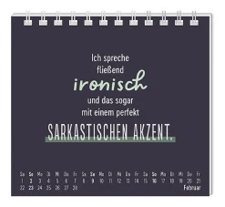 NANU-NANA Kalender & Planer|Weihnachtsgeschenke*Mini-Tischkalender 2025, Nett Kann Ich Auch