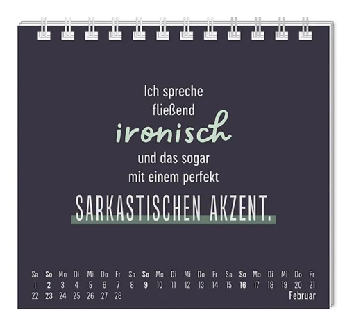 NANU-NANA Kalender & Planer|Weihnachtsgeschenke*Mini-Tischkalender 2025, Nett Kann Ich Auch