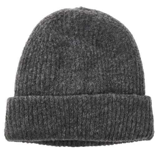 NANU-NANA Fashion*Mütze Uni, Dunkelgrau, 23 Cm