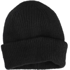 NANU-NANA Fashion*Mütze Uni, Schwarz, 23 Cm