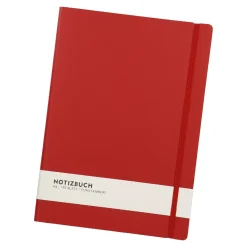 NANU-NANA Kalender & Planer*Notizbuch A4, Uni, Rot