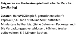 NANU-NANA Geschenkideen|Küche*Nudeln Spruch, Penis, 250 G
