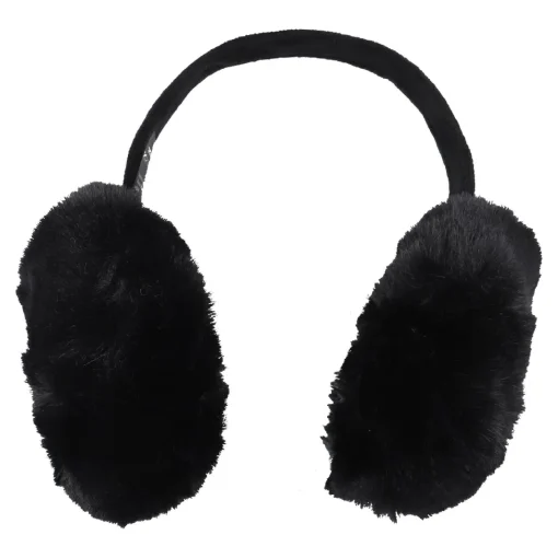 NANU-NANA Fashion*Ohrenwärmer Fluffy XXL, Schwarz