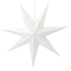 NANU-NANA Weihnachtsdeko*Papierstern, 60 Cm, Punkte/weiß-silber