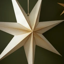 NANU-NANA Weihnachtsdeko*Papierstern, 60 Cm, Verlauf/weiß-gold