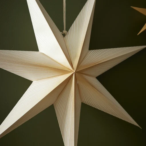 NANU-NANA Weihnachtsdeko*Papierstern, 60 Cm, Verlauf/weiß-gold