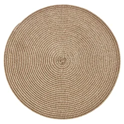 NANU-NANA Küche*Platzset Olana, Rund/hellgrau, 38 Cm