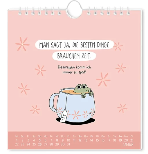 NANU-NANA Kalender & Planer|Weihnachtsgeschenke*Postkarten Kalender, 2025, Der Frühe Vogel