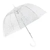 NANU-NANA Reisen|Weihnachtsgeschenke*Regenschirm Transparent, Tropfen, Weiß, 82 Cm