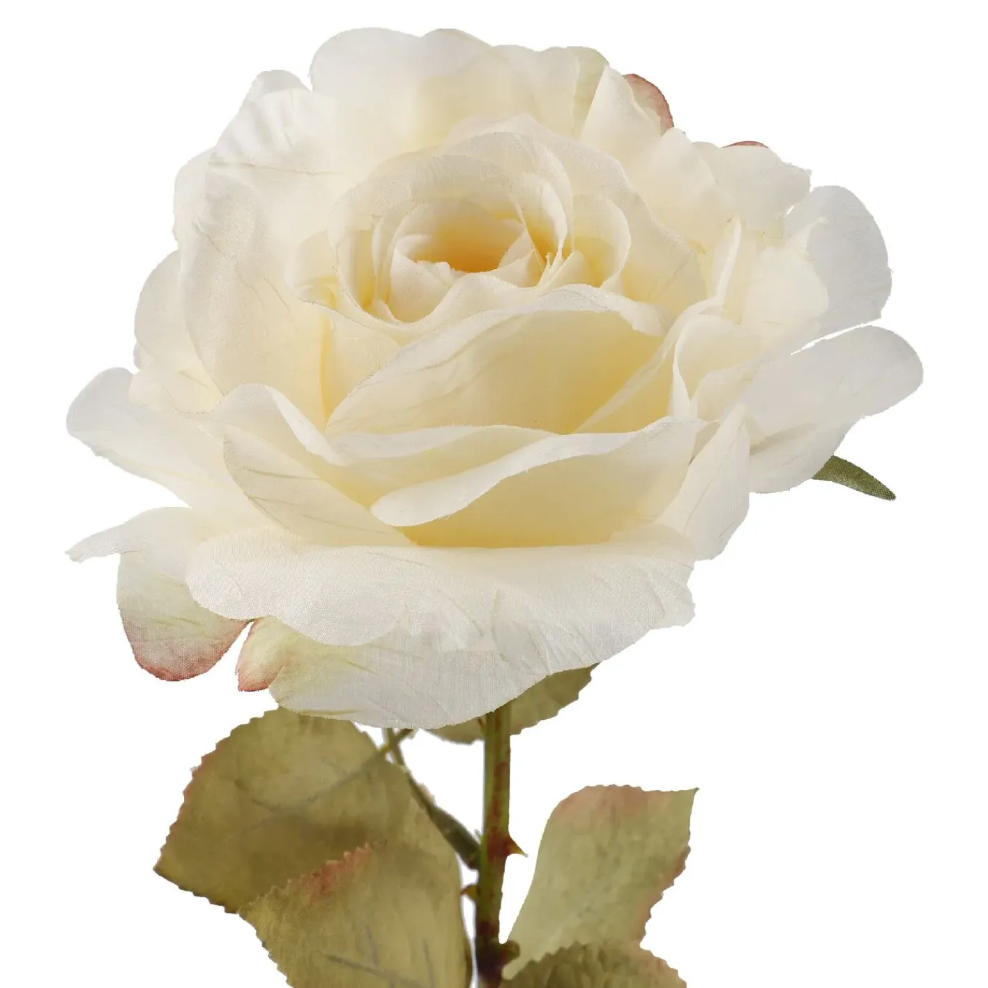 NANU-NANA Vasen & Kunstblumen|Herbstdeko*Rose Theresa, Creme, 63 Cm