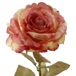 NANU-NANA Vasen & Kunstblumen|Herbstdeko*Rose Theresa, Orange, 63 Cm