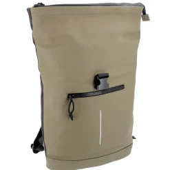 NANU-NANA Geschenkideen|Rucksäcke*Rucksack Rolltop Mit Reflektor, Oliv, 16 Liter