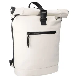 NANU-NANA Geschenkideen|Rucksäcke*Rucksack Rolltop Mit Reflektor, Beige, 16 Liter