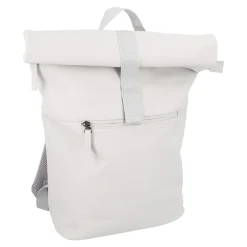 NANU-NANA Geschenkideen|Rucksäcke*Rucksack Ronny, Rolltop, Beige/grau, 17 Liter