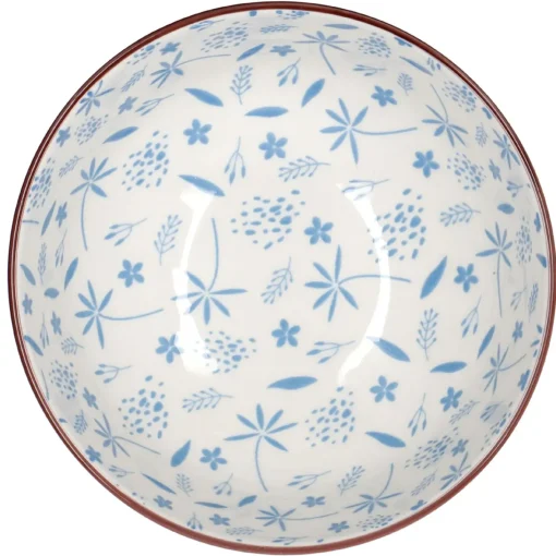 NANU-NANA Küche*Schale China, 680 Ml, Blau, Gräser, 15 Cm
