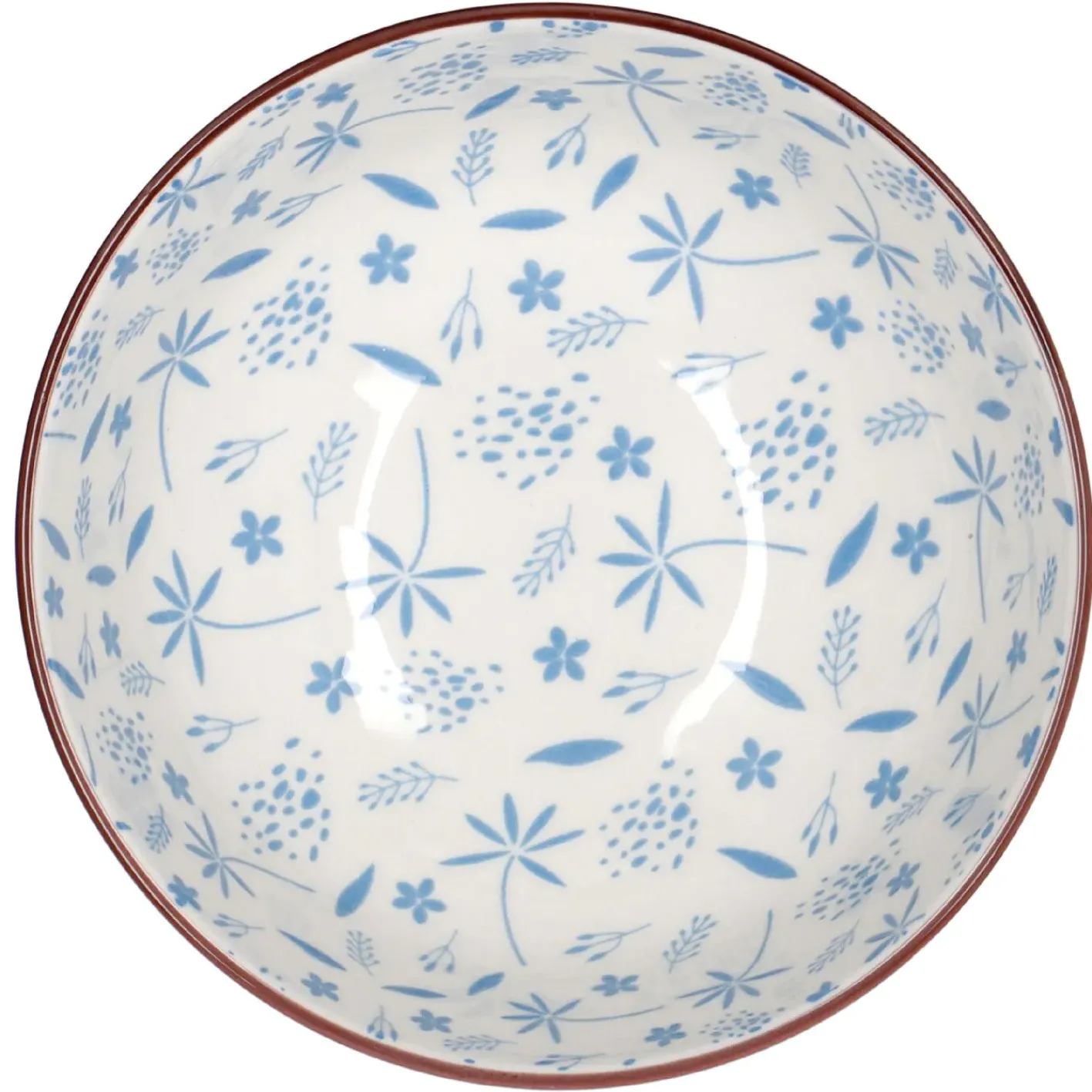 NANU-NANA Küche*Schale China, 680 Ml, Blau, Gräser, 15 Cm