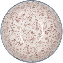 NANU-NANA Küche*Schale China, 680 Ml, Rosa, Wiese, 15 Cm