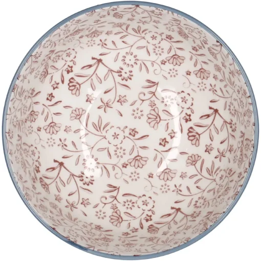 NANU-NANA Küche*Schale China, 680 Ml, Rosa, Wiese, 15 Cm