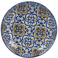 NANU-NANA Küche*Schale China, Flach, Blau/gelb, 15 Cm
