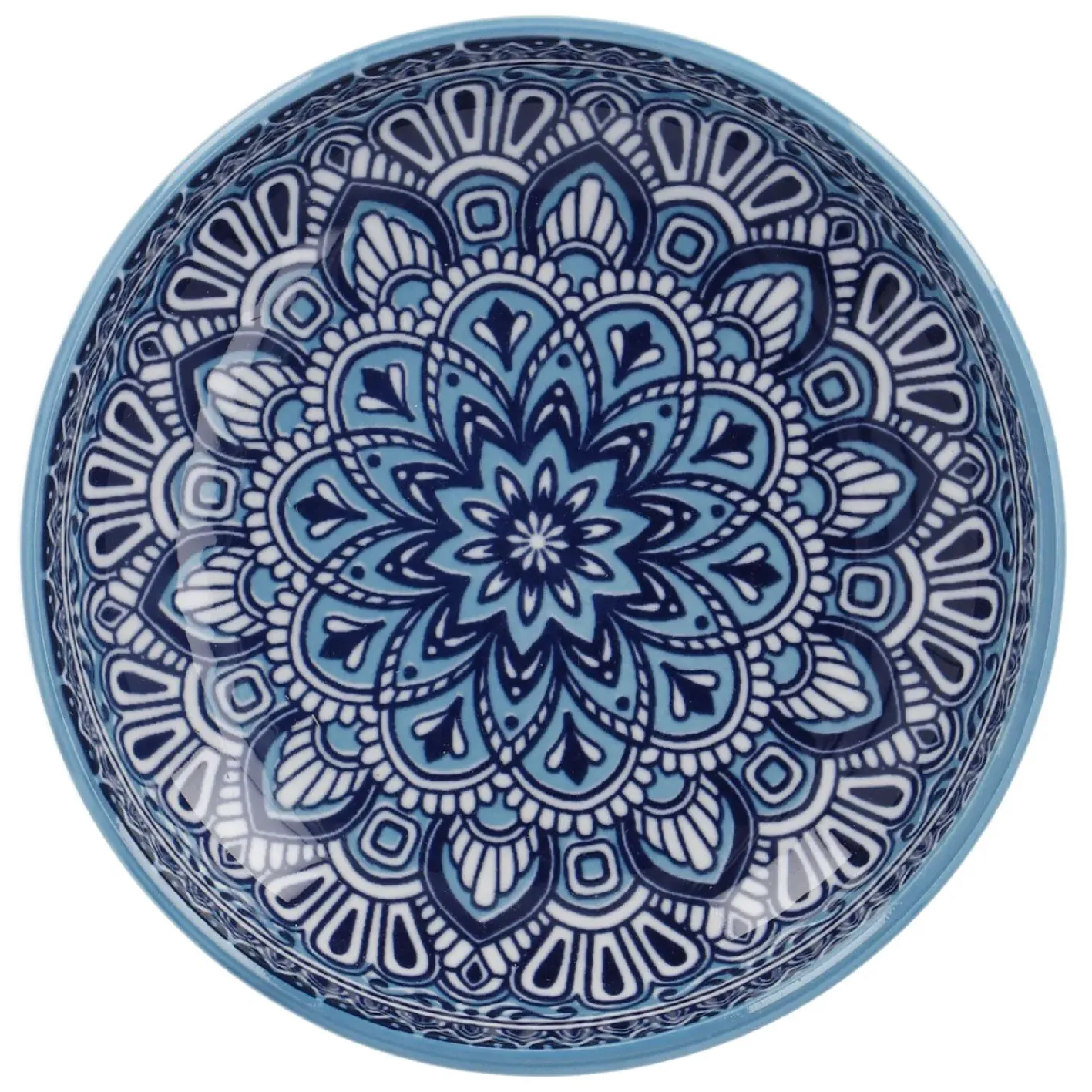 NANU-NANA Küche*Schale China, Flach, Blau/hellblau, 15 Cm