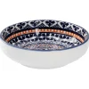 NANU-NANA Küche*Schale China, Flach, Blau/orange, 12 Cm