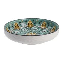 NANU-NANA Küche*Schale China, Flach, Grün/braun, 15 Cm