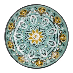 NANU-NANA Küche*Schale China, Flach, Grün/braun, 15 Cm