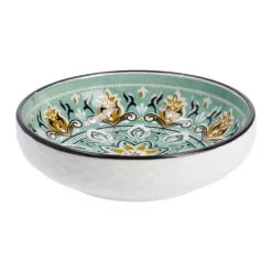 NANU-NANA Küche*Schale China, Flach, Grün/braun, 9 Cm