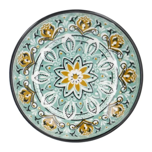 NANU-NANA Küche*Schale China, Flach, Grün/braun, 9 Cm