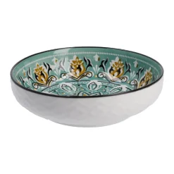 NANU-NANA Küche*Schale China, Flach, Grün/braun, 12 Cm