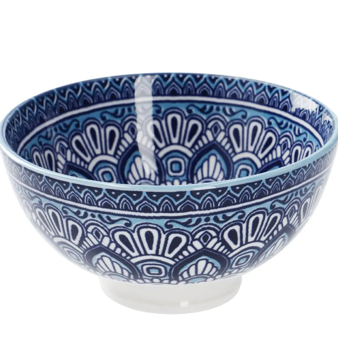 NANU-NANA Küche*Schale China, Hoch, Blau/hellblau, 9.5 Cm