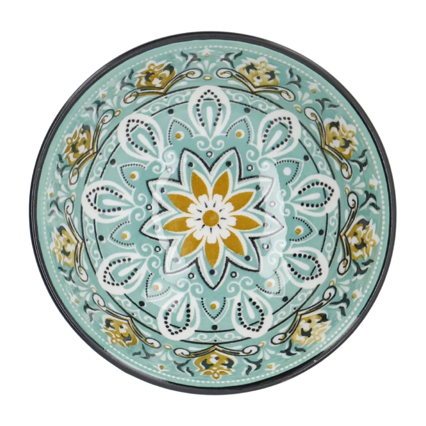 NANU-NANA Küche*Schale China, Hoch, Grün/braun, 9.5 Cm