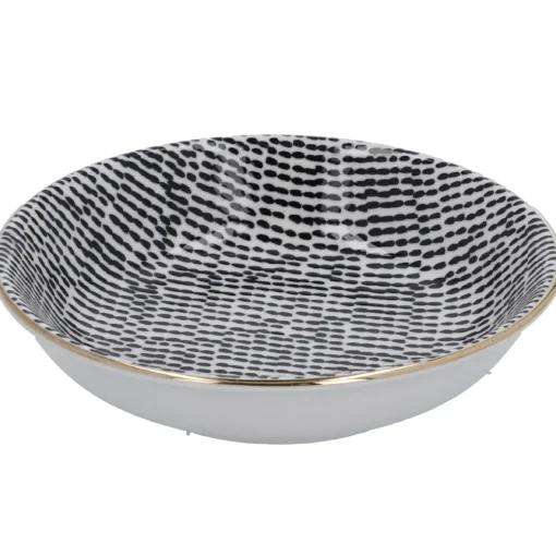NANU-NANA Jga|Shop The Geschenk*Schale China, Klein, Schwarz/weiß, Striche