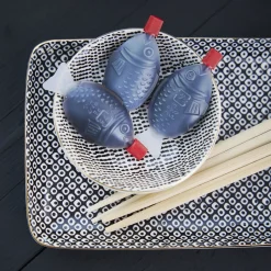 NANU-NANA Jga|Shop The Geschenk*Schale China, Klein, Schwarz/weiß, Striche