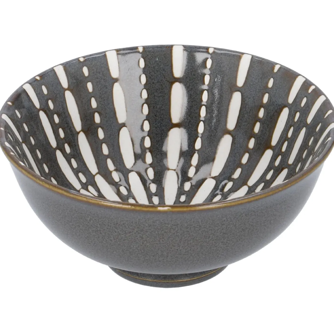 NANU-NANA Küche*Schale China, Relief, Striche/Punkte, 12 Cm