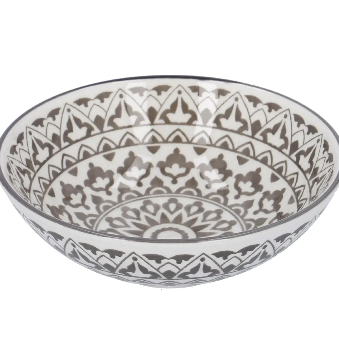 NANU-NANA Küche*Schale China, Tief, Orient, Dunkelgrau/wss, 13 Cm