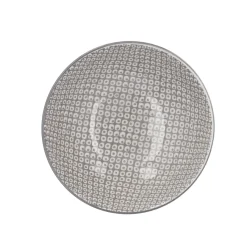 NANU-NANA Küche*Schale China, Tief, Perlen, Dunkelgrau/wss, 13 Cm