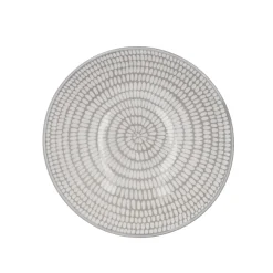 NANU-NANA Küche*Schale China, Tief, Stäbchen/Kreis, Dunkelgrau/wss, 13 Cm