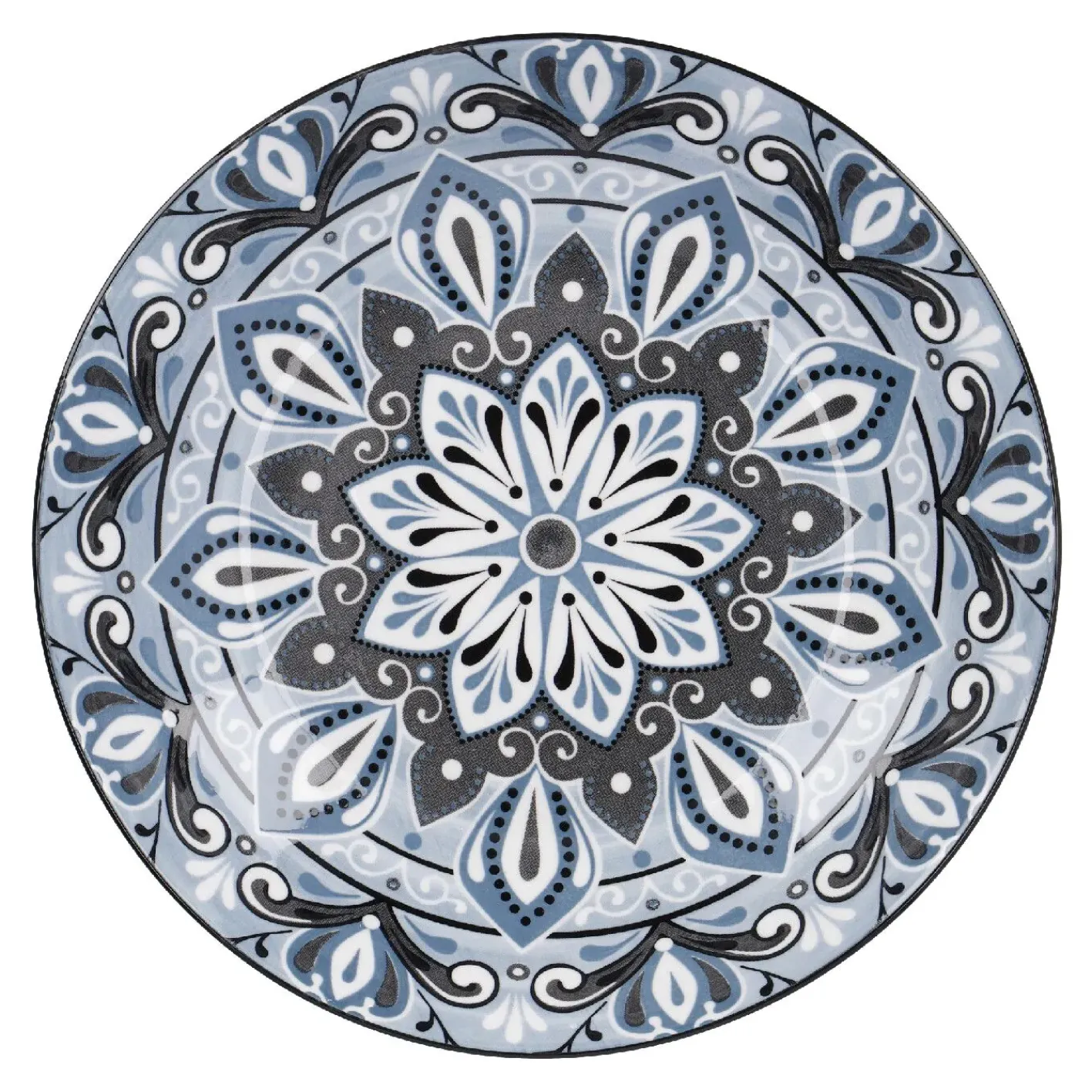 NANU-NANA Küche*Schale Lisa, Flach, Blau, 20 Cm