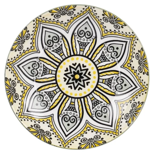 NANU-NANA Küche*Schale Lisa, Flach, Gelb, 20 Cm