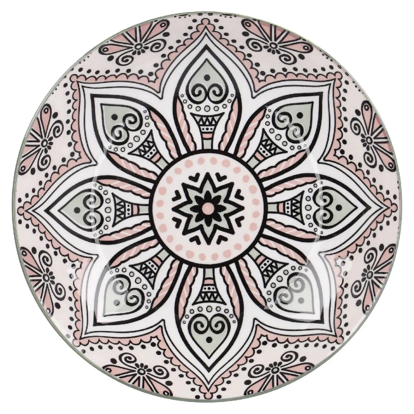 NANU-NANA Küche*Schale Lisa, Flach, Rosa, 20 Cm