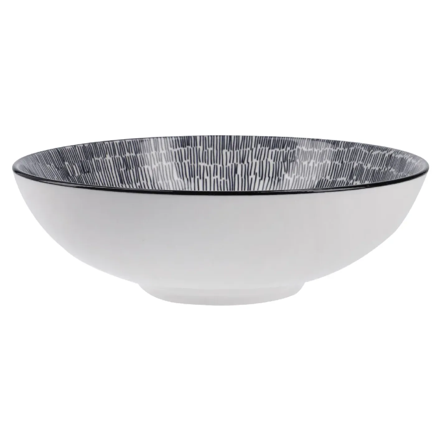 NANU-NANA Küche*Schale Malina, Flach, No. 1/Striche, 21 Cm