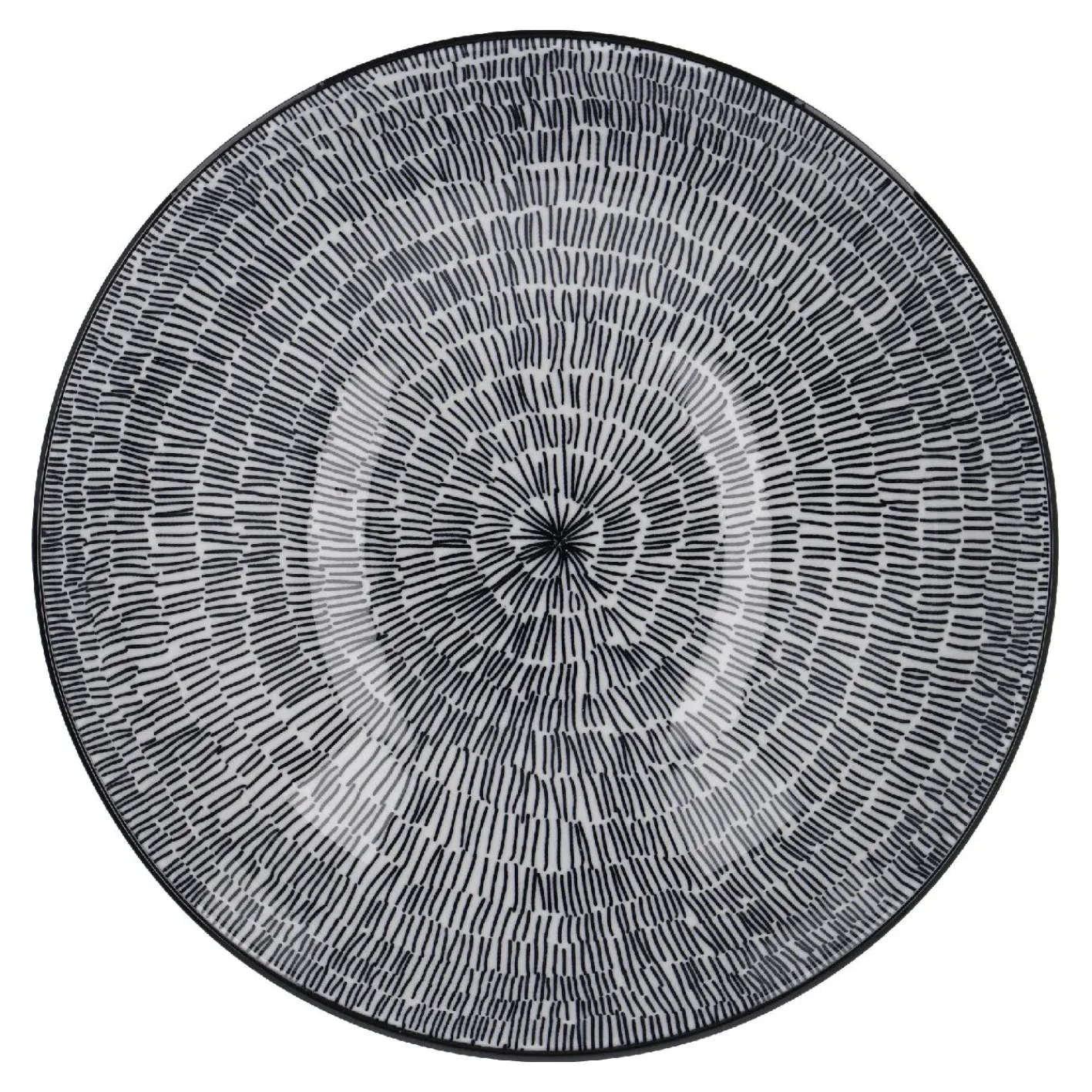 NANU-NANA Küche*Schale Malina, Flach, No. 1/Striche, 21 Cm