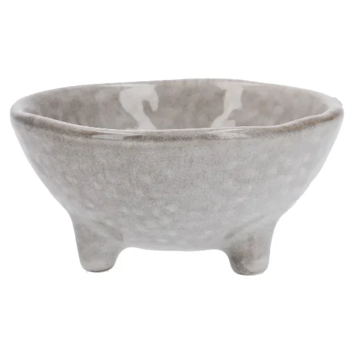 NANU-NANA Küche*Schale Mit Fuß Dina, Creme, 9 Cm