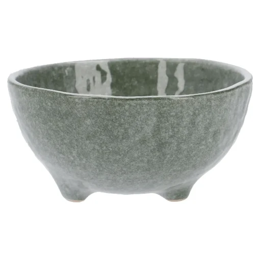 NANU-NANA Küche*Schale Mit Fuß Dina, Grün, 11 Cm