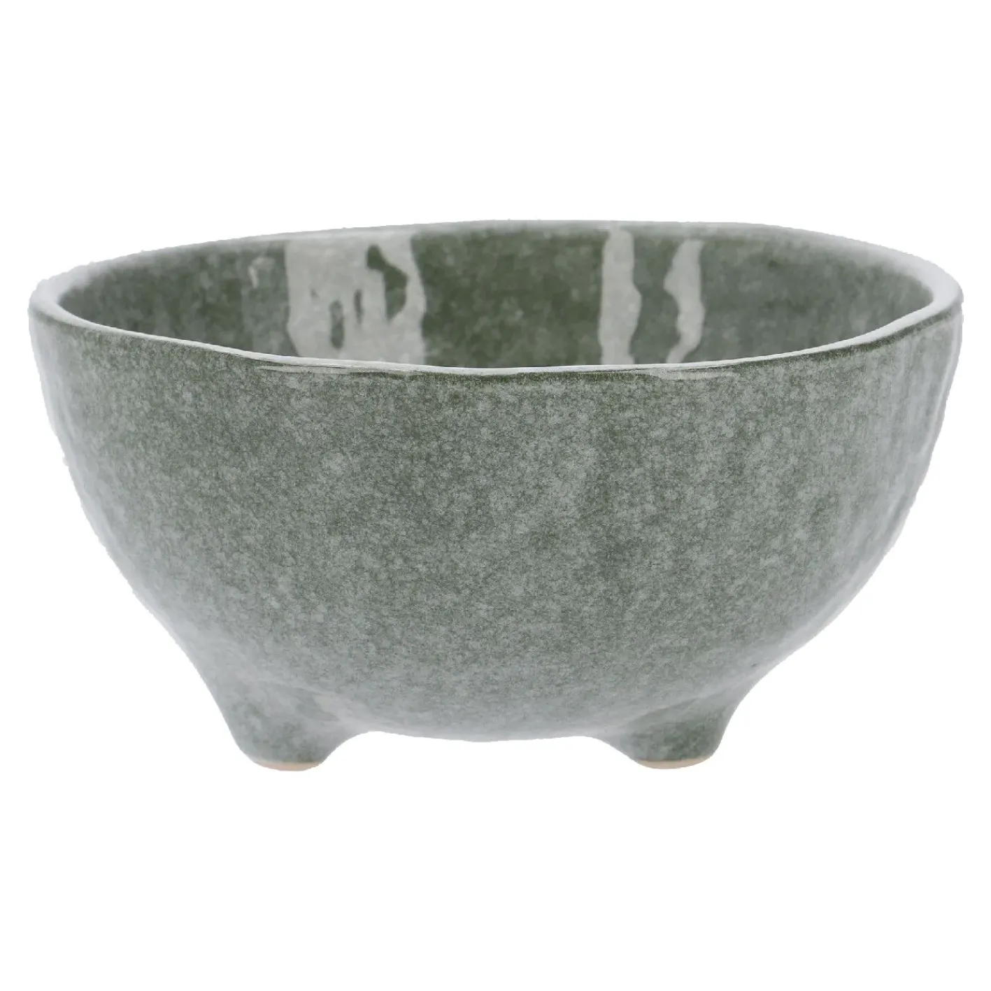 NANU-NANA Küche*Schale Mit Fuß Dina, Grün, 11 Cm