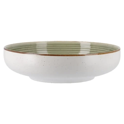 NANU-NANA Küche*Schale Rille, Grün, 16 Cm