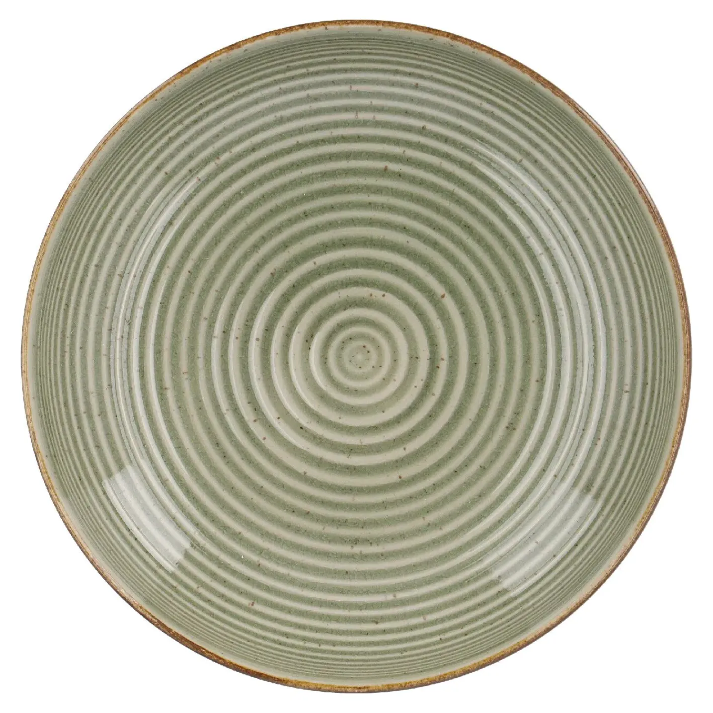 NANU-NANA Küche*Schale Rille, Grün, 16 Cm